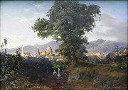 August Ahlborn View of Florenz Spain oil painting artist